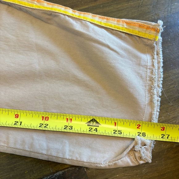 Nili Lotan East Hampton Side Stripe Tape Crop Pants Khaki Tan Preppy Cotton 10 - Picture 9 of 13